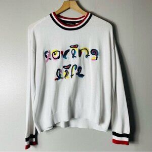 Gabby Isabella Loving Life Crewneck Sweater